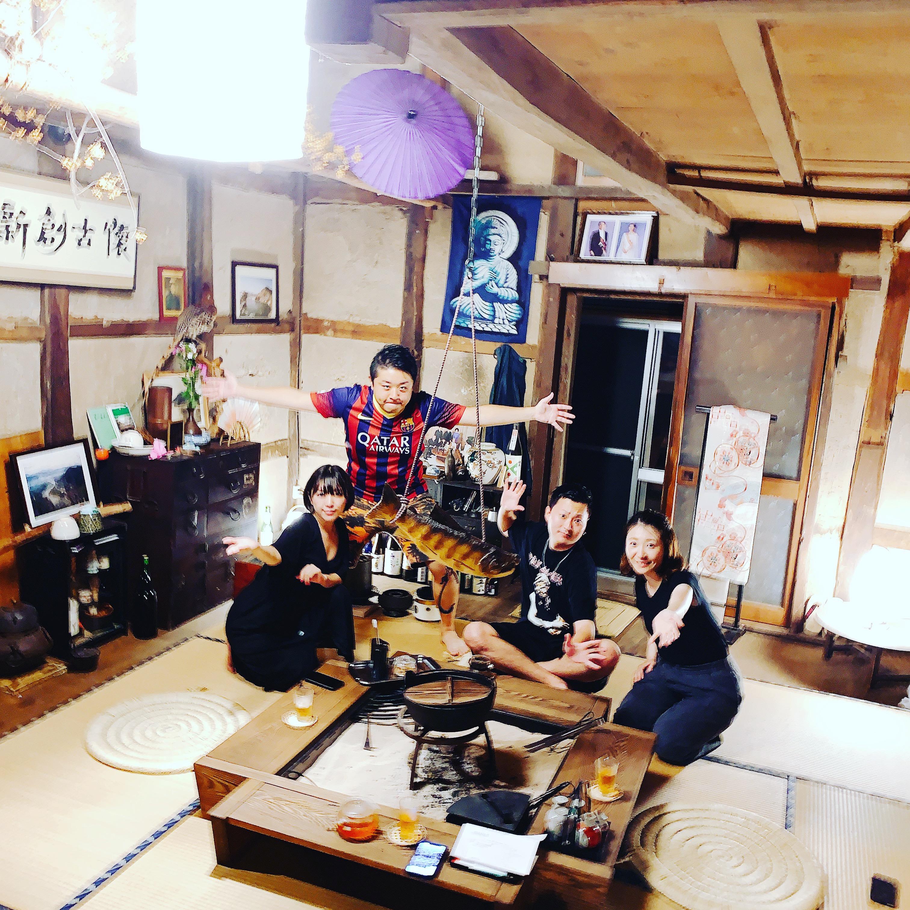 関西からBBQΣ（・□・；）最上川の鮎今年初(^^♪