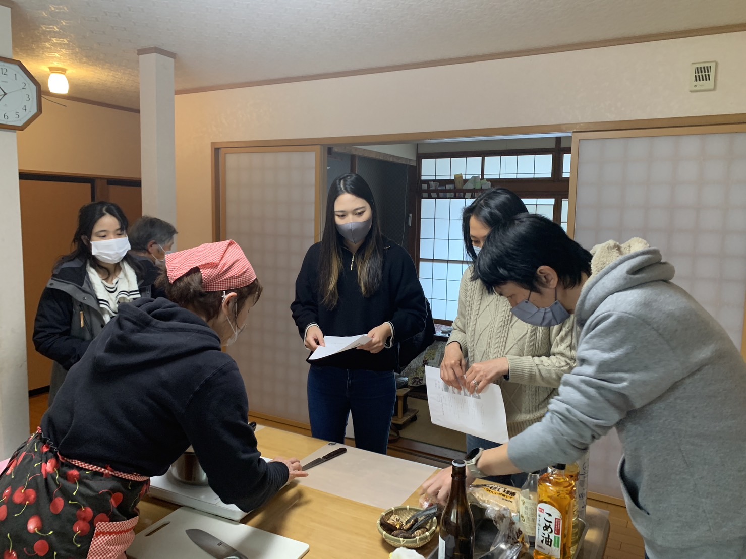 お雑煮と凍み餅の体験♪