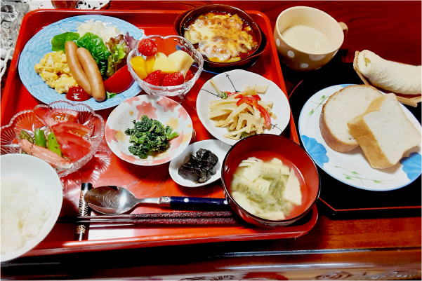 素材の味を生かした彩のよい料理