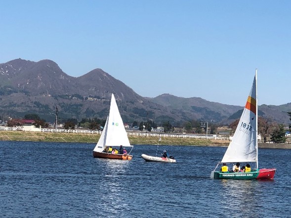 Lake Tokura Yacht Club in Summer.